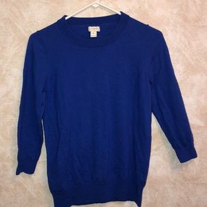 J. Crew Royal Blue Merino Wool Sweater